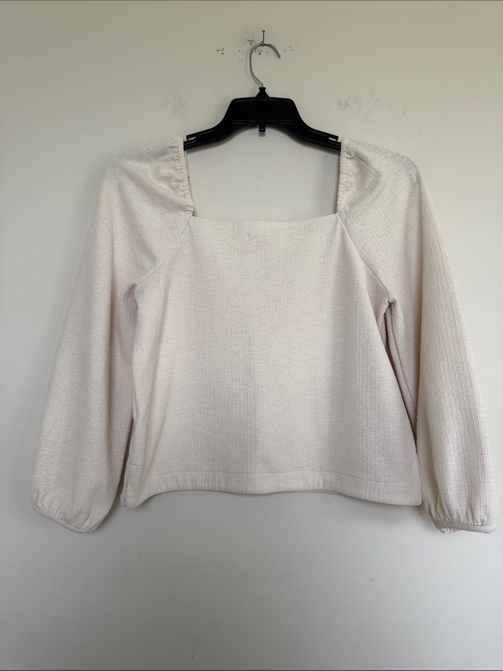 Madewell Cream Ribbed Knit Top - Picture 6 of 9